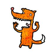 funny cartoon fox N21