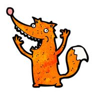 funny cartoon fox N23