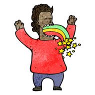 cartoon hallucinating man N5