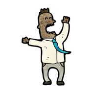 cartoon businessman doing his business N3