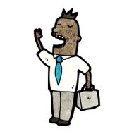 cartoon businessman doing his business N4
