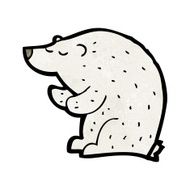 Cartoon Polar Bear N113