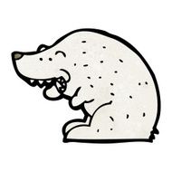 Cartoon Polar Bear N114