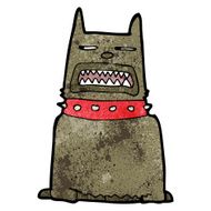 cartoon angry dog N4