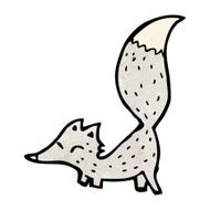 cartoon little wolf N77