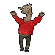 cartoon frightened man N116