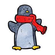 Cartoon Christmas Penguin N23