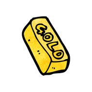 cartoon bar of gold N16