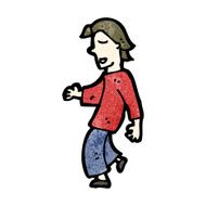 cartoon walking boy N2
