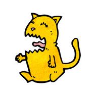 angry cartoon cat N8