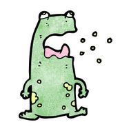 cartoon burping frog N5