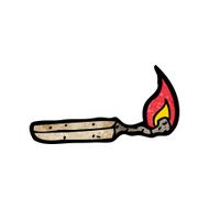 cartoon burning match N48