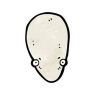 Cartoon Alien Face N24