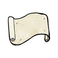 cartoon scroll banner N22