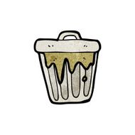 Cartoon Garbage Can N12