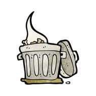 Cartoon Garbage Can N13