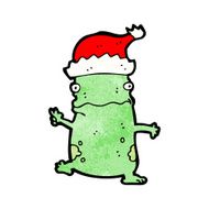 cartoon christmas party frog N6