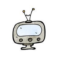 cartoon television set N4