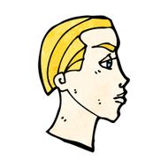 cartoon face profile N2