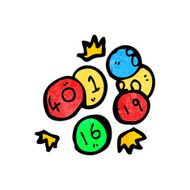 cartoon lottery balls N2