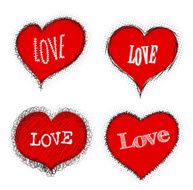 Heart love set