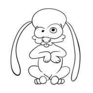 crazy cartoon hare
