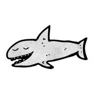 grinning cartoon shark N2