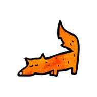 Cartoon little fox N44