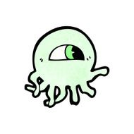 Cartoon Alien N110