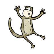 cartoon jumping monkey N2