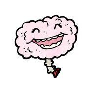 gross cartoon laughing brain N2