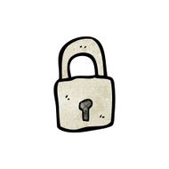 Cartoon Padlock N46