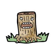 Cartoon Tree Stump N10
