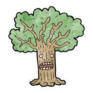 cartoon worried tree N2