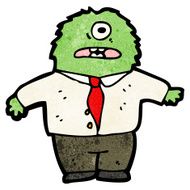 Cartoon monster N124