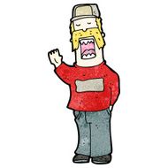 cartoon arrogant man N12