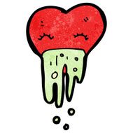 cartoon love sick heart N4