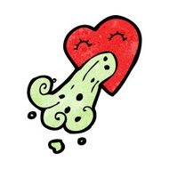 cartoon love sick heart N5