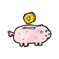 Cartoon Piggy Bank N10