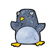 funny cartoon penguin N33