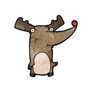 cartoon funny reindeer N4