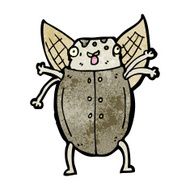 cartoon old man beetle N3