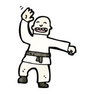 Cartoon Karate Man N8