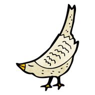 cartoon bowing bird N2