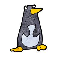 funny cartoon penguin N34