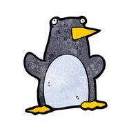 funny cartoon penguin N35