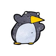 funny cartoon penguin N36