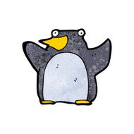 funny cartoon penguin N37