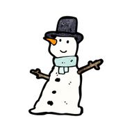 Cartoon Snowman N71