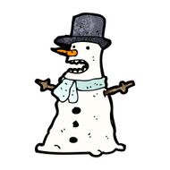 Cartoon Snowman N72